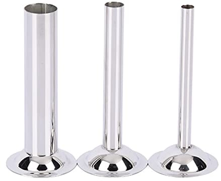 3pcs Sausage Tubes Kit - Stainless Steel Filling Tubes Funnels Nozzles Spare Parts Filler for Size 8 Manual or Electric Meat Grinder Food Grinder