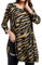 Enmain Tunic Tops for Women UK Leopard Ladies Tunics 3/4 Sleeve for Leggings Baggy Oversize Womens Tops Long Sleeve Round Neck for Casual Work L