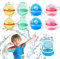 Wiederverwendbare Wasserbomben Selbstschließend, 8 Stück Wasserballons Wasserball, Outdoor Wasserspielzeug im Sommer für Party, Wasserpark