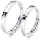 Beydodo Trauringe Silber 925 Paarpreis, Ringe Set Sonne Mond mit Gravur I Love You Verlobungsringe Paar Ringe Verstellbar