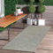 Jimri In- & Outdoor Teppich - Wetterfester Teppich für Balkon, Terrasse, Garten, Wohnzimmer, Küche - Strapazierfähiger Bodenteppich, Widersteht UV-Strahlen & Wasser - Größe 60 x 180 cm, Silber