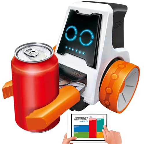 Playtastic Roboter zum selber Bauen: Spielzeug-Roboter-Bausatz mit Bluetooth und App für Programmierung (Spielzeugroboter, Lernroboter, Ferngesteuerte Autos)