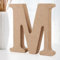 Darryy 10cm Stehende Holzbuchstaben, Log Natural Große Holzbuchstaben zum Basteln, unbehandelte Holzdekorationen für Zuhause, Wand, Party, Dekoration, DIY-Projekte (M)
