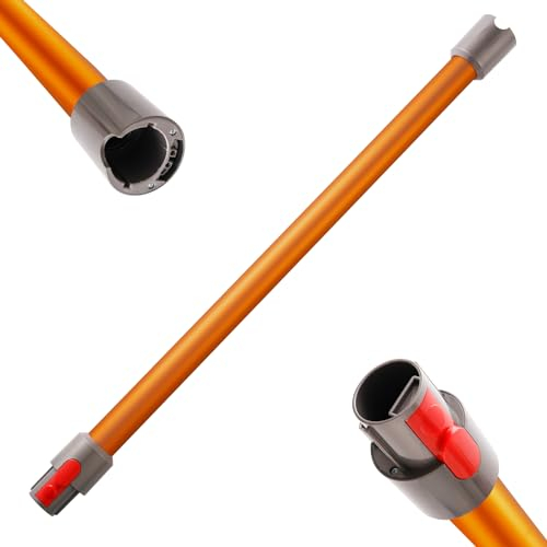 Qygba Tubo Ricambi per Dyson V15 V11 V10 V8 V7 Aspirapolvere, Tubo a Sgancio Rapido, Lunghezza 73cm (Arancia)