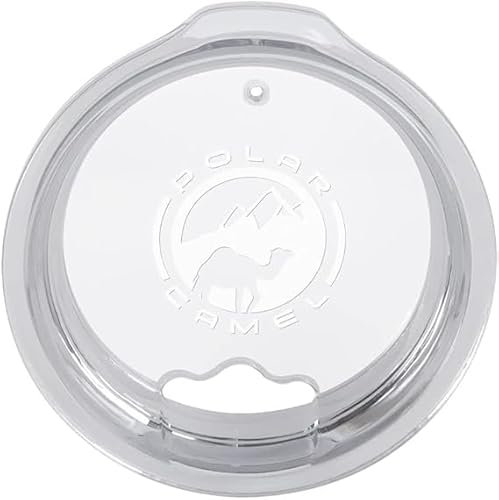 Polar Camel 12oz Lid Replacement, Clear Tumbler Lids, Fits 12 oz, Swig Tumblers, tapas para vasos, RTIC Thermos