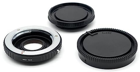 ICOBES MD - MA (AF) for Obiettivo for Minolta MD/MC for Fotocamera for Sony AF DSLR A77 A99 A58 A65 Anello Adattatore di Montaggio Vetro di correzione Messa a Fuoco all'infinito