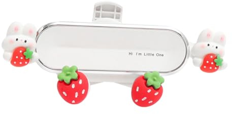 CHILDWEET Support Téléphone Voiture Lapin Mignon Fixation Téléphone Voiture À Gravité pour Grille D’Aération Clip Une Main Compatible Smartphones Accessoire Décoratif pour