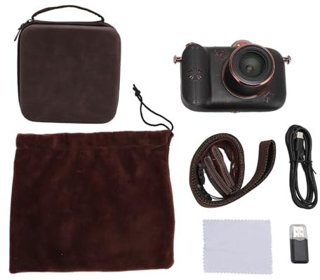 Topiky 5K Digital Camera for Photography, 96MP HD Infrared Night Vlogging Camera, 50X Optical Zoom Vintage Camera with 3.5 Inch IPS HD Screen, Vlogging Camera Camcorder