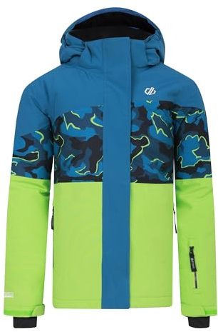 Dare2B Unisex Kids Humouriiijacket Ski Jacket, Blue Camo Print, 14 Years EU