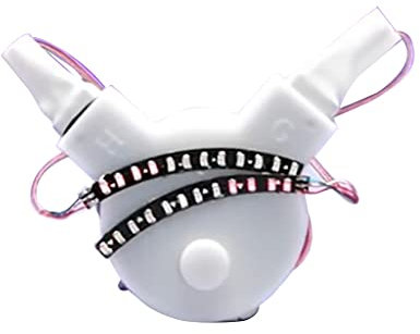 JSGHGDF Halloween LED Light Faux Cils Faux-Cils Lumineux Fête, medium, 1 count (Pack of 1)