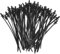 sourcing map 60pcs Push Mount Cable Zip Tie 6.7 x 0.18 Nylon Self Locking Cable Strap Thread Style Heavy Duty Snap in Cable Zip Ties for Household Electronic Auto Industry