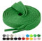 Handshop 2 pares de cordones planos para zapatillas 10mm ancho 20 colores, cordones anchos para zapatillas deportivas, zapatillas de skate Verde 102 cm