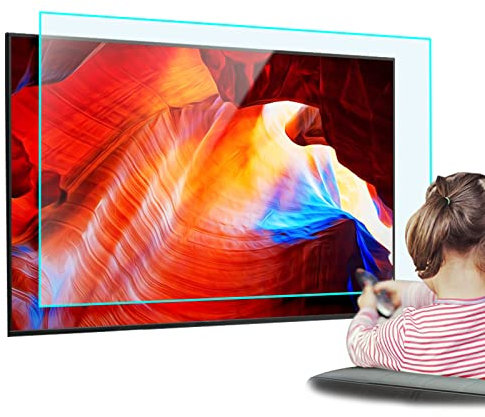 SnamicE Protector de pantalla para televisores de luz azul, 32-75 pulgadas, filtro de luz azul, mate, antirreflejos, película protectora (75 pulgadas, 1645 x 930 mm)