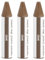 sourcing map Wood Filler Stick, 3 Pcs Wax Sticks Wood Touch Up Markers, Furniture Crayons for Scratches Holes Crack Tables Desks Wooden Floors Repair Cover Ups, Oak