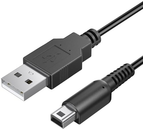 Oumida LadeKabel für Nintendo 3DS, USB Ladekabel für Nintendo DS Kabel für Dsi Ds Cable für 3DS XL/2DS/2DS XL/DS/DSI/DS XL USB A 2.0 Ladekabel 1A 3.9ft (Schwarz)