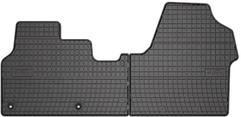 Wielganizator SolidPRO Gummimatten passend für Peugeot Expert III (2016-) | Qualität: Premium - Genaue Passform, rutschfest 2-teilig Fußmatten- Schwarz