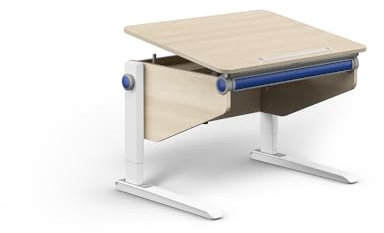 Moll Winner CP Comfort Ahorn | Kinderschreibtisch höhenverstellbar | mitwachsend & ergonomisch mit neigbarer Tischplatte & gerundeten Ecken | Schreibtisch ideal für Schulkinder | Made in Germany
