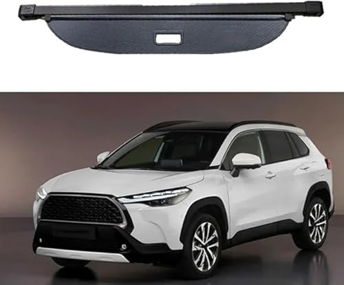 WeiYH Auto-Versenkbare Kofferraum-Ablage Für Toyota Corolla Cross Hybrid 2022-2024, Hintere Kofferraum Hutablage Schattenschutz PrivatsphäRe Vorhang