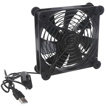 YIGZYCN High Airflows Cooling Fan For Router Modem Receiver 5V USB Port Heatsink & Quiet Router Cooling Fan Cabinet