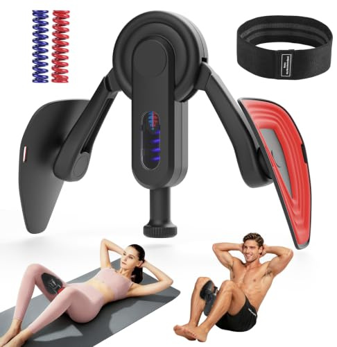 Qingning Oberschenkeltrainer, Multifunktionaler Beintrainer für Zuhause | Beckenbodentrainer für Frauen & Männer, mit Resistance Bands, Trainingsgerät für Oberschenkel, Gesäß, Beckenboden, Yoga