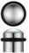 Solid Domed Top Floor Mounted Concealed Fix Door Stop 31mm Diameter ZAB86 (Satin Chrome)