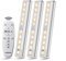 LDOPTO Under Cabinet Kitchen Lights with Remote Dimmable LED Cupboard led Battery Powered Bedroom Operated Bathroom Decor 3 Pack