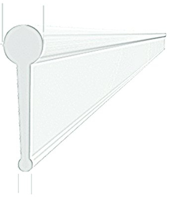 Bi-Fold Shower Seal, Clear, 2 m