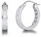 Damen Creolen Ohrringe Runde aus 925 Sterling Silber mit Prinzessschliff Funkelnde Zirkonia Basic Minimalist Schmuck für Damen Mädchen - Durchmesser: 20 mm