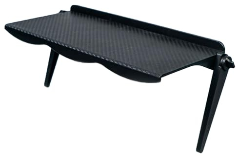 KEANBOLL 11 Inch TV Top Shelf, Monitor Top Shelf Mount Organizer for Flat Screen TV, Computer Monitor,Black