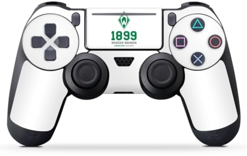 DeinDesign Skin kompatibel mit Sony Playstation 4 Pro Controller Folie Sticker Statement SV Werder Bremen Logo