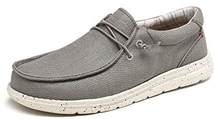 Bruno Marc Mocassini da Donna Mocassini Slip-on Scarpe Classiche Casual Morbide e Confortevoli,Size 37,Grigio,SBLS225W