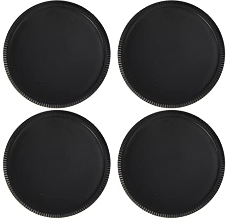 CUEA Kameragehäusedeckel und rückwärtiger Objektivdeckel, 4 Paar Staubdichter, starker, zuverlässiger hinterer Objektivdeckel und Gehäusedeckel aus Hartplastik für M42 Kamera mit Schraubmontage