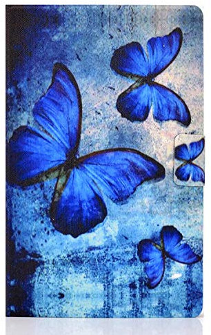 Funda Carcasa Compatible con Samsung Galaxy Tab A8 10.5 2021 Ultra Slim PU Protectora Carcasa con Función de Soporte y Auto-Reposo/Activación para Galaxy Tab A8 10.5 SM-X200/X205,Mariposa Retra