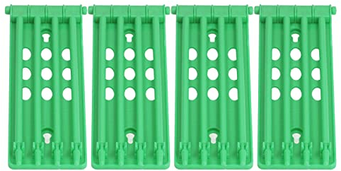 Atyhao 4 Stück Vogelbeinringe Ständer, Kunststoff Tauben Fußringe Halter Vogel Trainingsrahmen Tauben Lieferant Brieftauben Zubehör(Grün)