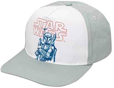 Star Wars Classic Embroidered Logo Flatbrim Baseball Cap Hat, Boys Youth, Black & Red