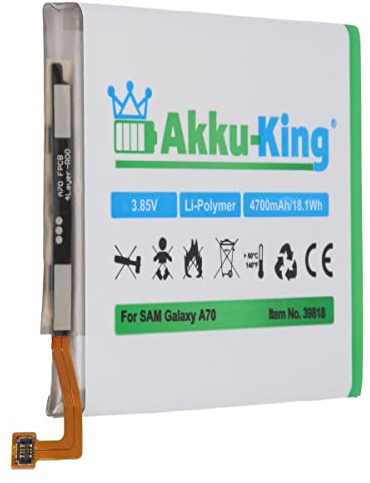Akku kompatibel mit Samsung EB-BA705ABU - Li-Polymer 4700mAh - für Galaxy A70, A70 2019, SM-A705, SM-A705F, SM-A705F/DS, SM-A705FN, SM-A705FN/DS