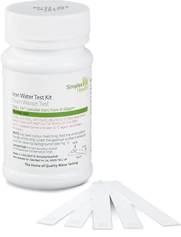 Wassertest für Eisen 0-50ppm Wasserteststreifen (25 Stück)