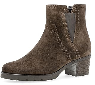 Gabor Damen Chelsea Boots, Frauen Stiefeletten,Moderate Mehrweite (G),Schlupfstiefel,Winterstiefeletten,gefüttert,Whisky (Mel.),37.5 EU / 4.5 UK