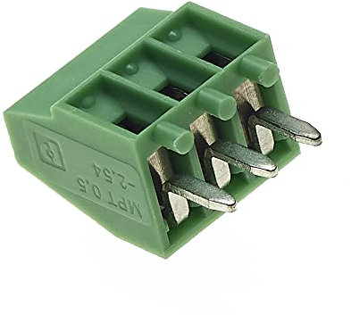 Morsetti a Vite per PCB, 2,54 mm, 3 Vie, 20-26AWG, 6A, 125V - Confezione da 5 - Connettori per Fili, Connettori Elettrici