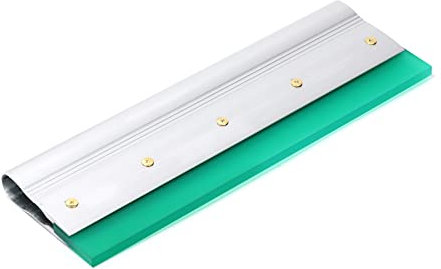 Escobilla de tinta de serigrafía de 14 pulgadas con mango de aluminio, durómetro 75, escobilla plana para impresión a mano, patrones planos