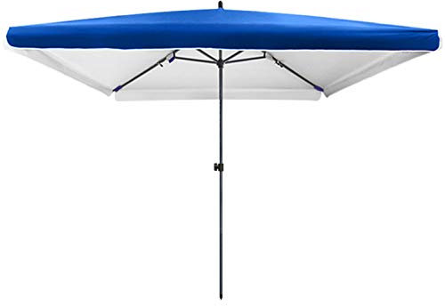CHEMYO Parasol De Plage, Parasol De Jardin Carré 200 X 200 Cm, UV, Disponible en Trois Couleurs, Gris, Rouge, Bleu, sans Base Inclus