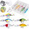 Goture Topwater Angelköder, Minnow Lures Hard Bait, Pencil Popper Lures, Crankbaits VIB Angelköder Süßwasser Salzwasser, Schwimmköder Köder für Barsch Zander Forelle mit Tackle Box