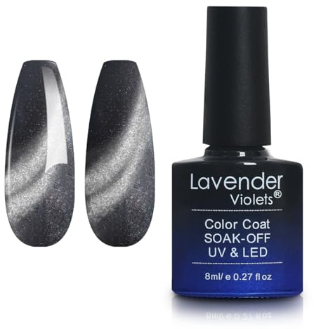 Lavender Violets 8ml Gel Nail Polish UV LED Soak Off Nail Lamp Curing Manicure Pedicure Classical Coloured Bottle Cat Eye Effect D360