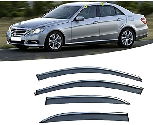 GHIOSA Auto Seitenfenster Windabweiser für Mercedes-Benz E-Class W212 2009-2016,Windschutz Seitenfenster Deflektor Regenschutzschale Markisenverkleidung Zubehör