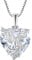 Starnny Damen Kette Silber 925 Phönix Anhänger Halskette 12mm 5A Cubic Zirkonia April Birthstone Schmuck für Damen