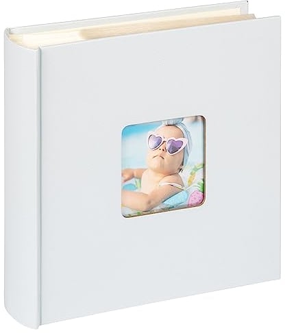 walther design Fotoalbum hellblau 200 Fotos 10 x 15 cm Memo-Einsteckalbum mit Cover-Ausstanzung, Fun ME-110-BL
