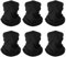 Finvizo Multifunktionstuch Schlauchschal Halstuch: 6 Stück Elastisch Loop Schal Bandana Winddicht Mundschutz Sturmhaube Gesichtsmaske für Herren Damen, Schwarz