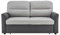 Bravich Rhona Pull Out Two Seater Sofa Bed Double - Faux Suede Grey Fabric. Modern Space Saving Folding Bed, 2 Seater Sofa to Full Size Double Bed. Fold Out Couch Bed With Storage Pocket.