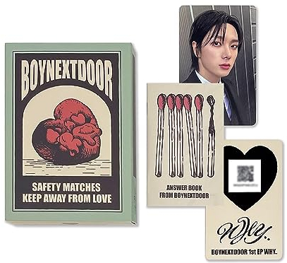 BOYNEXTDOOR - 1st Mini Album [WHY..] (WEVERSE ALBUMS Ver.) Answer Book + Out Box + MV Photocard + QR Card + 3 Extra Photocards
