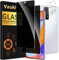 Vauki Protector Pantalla Privacidad para Xiaomi Redmi Note 11 Pro con Protector Lente Cámara [2+2 Pieza],Cristal Templado Anti Espía Vidrio Película,9H Dureza Anti-Arañazo Privacy Screen Protector